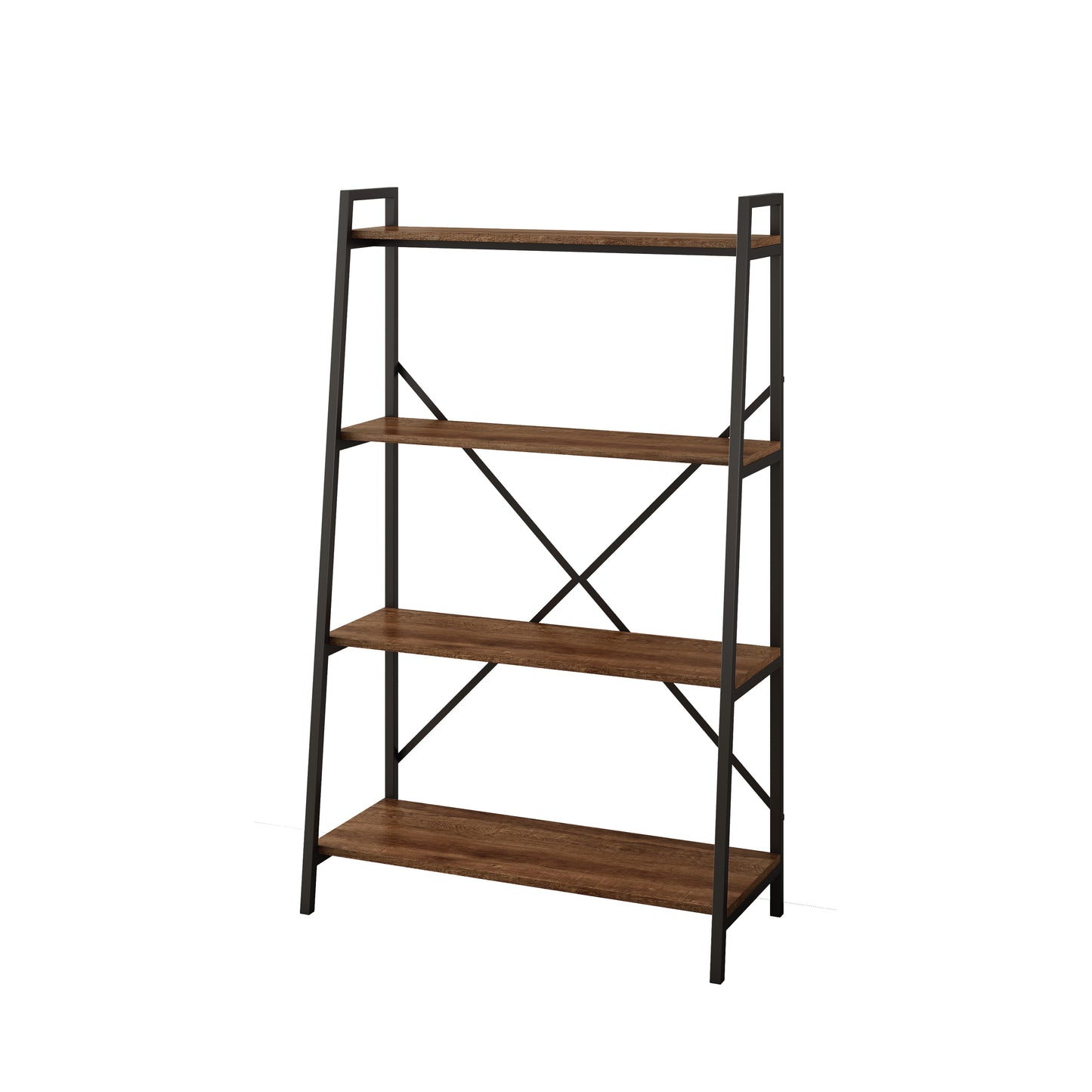 Workzone Aspect Bookcase 1300mm Open Style Dark Oak