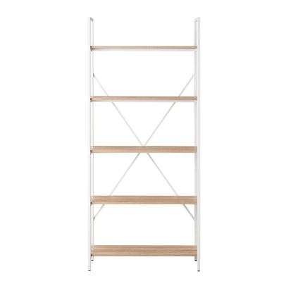 Workzone Aspect Bookcase 1800mm Open Style Oak