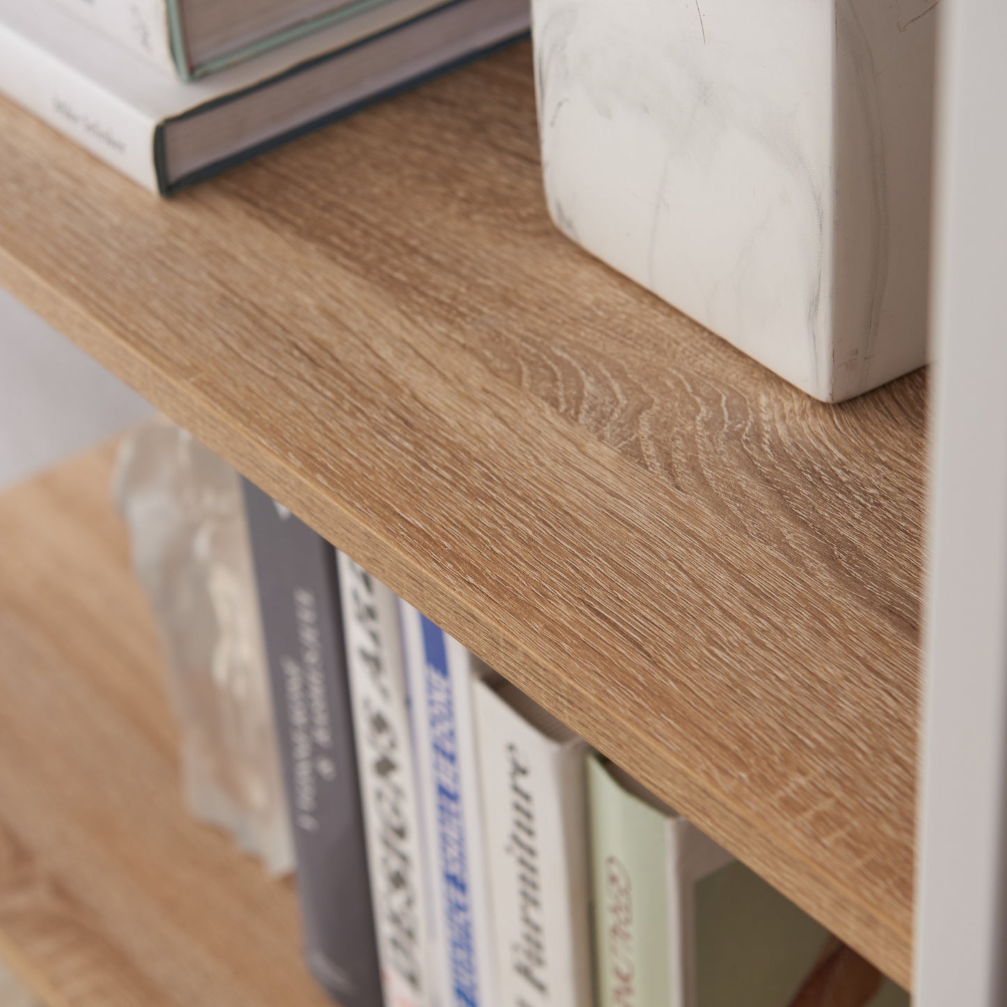 Workzone Aspect Bookcase 1800mm Open Style Oak
